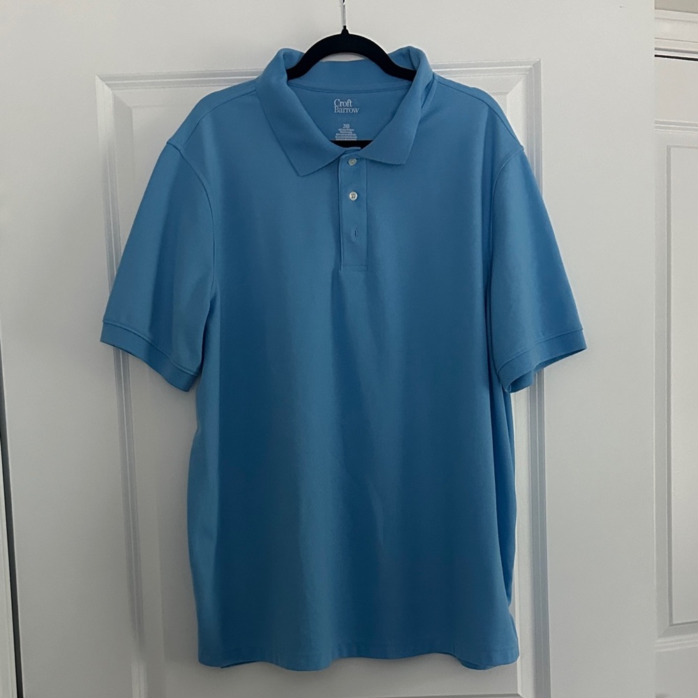 Croft & Barrow Men's Sky Blue Polo Shirt